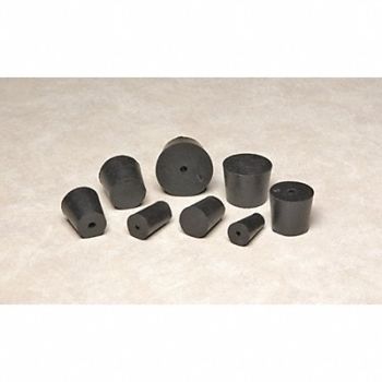 GRAINGER APPROVED Stopper 25mm Black PK7, 8YDH9