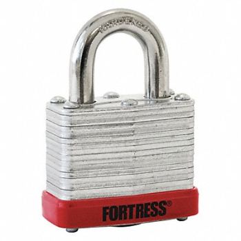 MASTER LOCK Lockout Padlock KD Red 1-1/4 H, 8DJ60