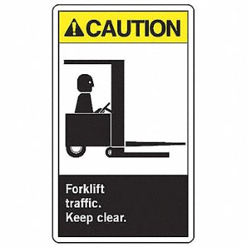 ACCUFORM Safety Label 5 inx3 1/2 in Vinyl PK5, 8RWF7