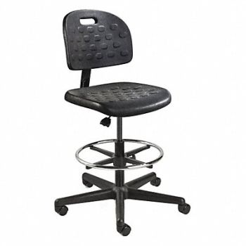 BEVCO Task Chair Poly Black 19 to 27 Seat Ht, 36R583