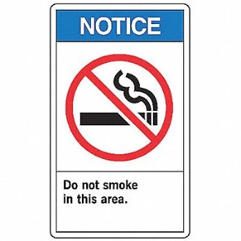 ACCUFORM Safety Label 5in x 3.5in Vinyl PK5, 8F753