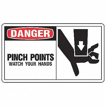 ACCUFORM Safety Label 3 1/2 inx5 in Vinyl PK5, 8F782