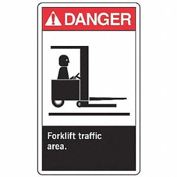 ACCUFORM Safety Label 5 inx3 1/2 in Vinyl PK5, 8F936