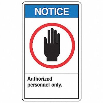 ACCUFORM Safety Label 5in x 3.5in Vinyl PK5, 8YLH6