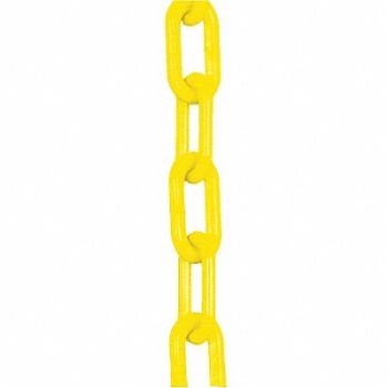 MR. CHAIN E1224 Plastic Chain 1-1/2 In x 300 ft Yellow, 8DLR5