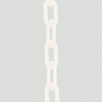 MR. CHAIN E1226 Plastic Chain 3 In x 300 ft White, 8DLR9