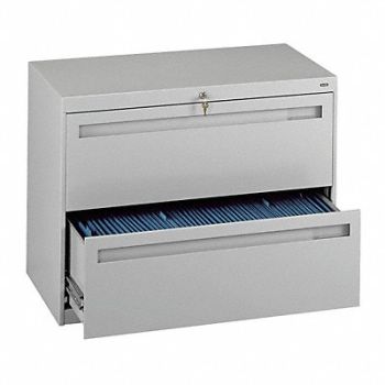 TENNSCO File Cabinet 42 in 2 Drawer Grey, 8DM99