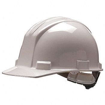 BULLARD Hard Hat Type 1 Class E Ratchet White, 8ZE07