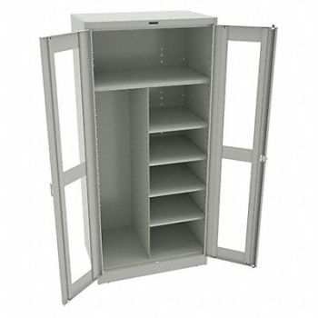TENNSCO Combo Wardrobe Cab 78 H 36 W Light Gray, 8DPX4