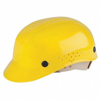 HONEYWELL NORTH E3813 Bump Cap Front Brim Pinlock Yellow, 8DR77