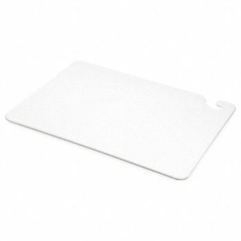 SAN JAMAR Cutting Board 20 x 15 x 1/2 In White, 8DRF5