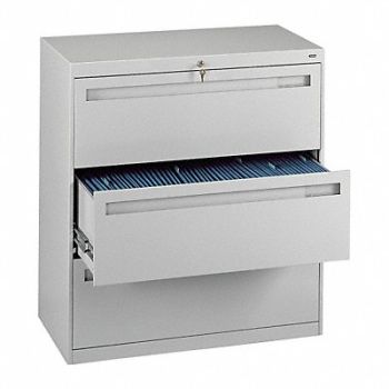 TENNSCO File Cabinet 42 in 3 Drawer Grey, 8DTD2