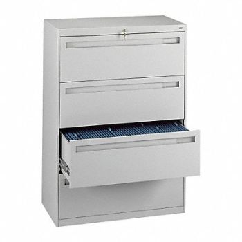 TENNSCO File Cabinet 36 in 4 Drawer Grey, 8DTT3