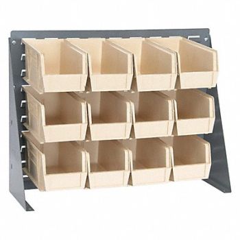 QUANTUM STORAGE SYSTEMS Louvrd Bnch Rk 1/4x21x27in LdCap 140lb, 8DU41