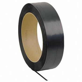 GRAINGER APPROVED Plastic Strapping 27 lb Black 6600 ft., 8DXA8