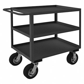 GRAINGER APPROVED Metal Utility Cart 1 200 lb Steel, 8E039