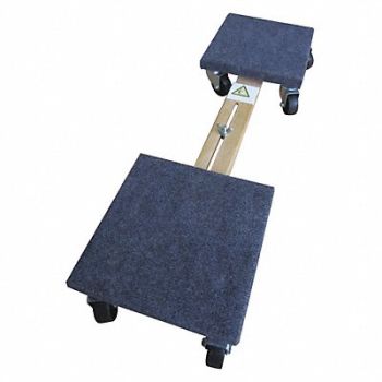 GRAINGER APPROVED Movers Dolly 1000lb 3-3/8 H 24 to 32 L, 8E226