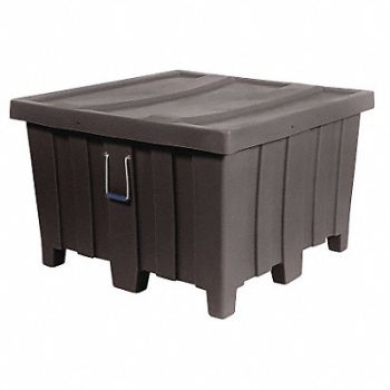 MYTON INDUSTRIES Bulk Container Black, 8E570
