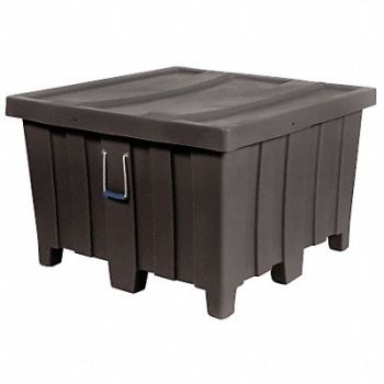 MYTON INDUSTRIES Bulk Container Black, 8E571