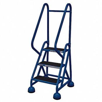 COTTERMAN F2128 Rolling Ladder Hndrl Platfm 27 In H, 8E711