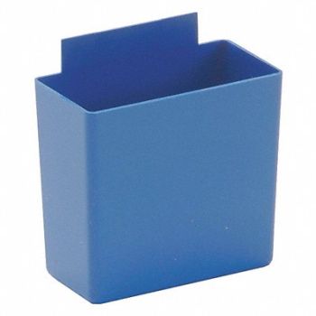 QUANTUM STORAGE SYSTEMS Bin Cups Blue Plastic 3 in, 8E831