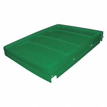 GRAINGER APPROVED Truck Lid Green Fits 45-9/10 cu ft., 8EAT8