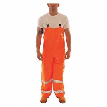 TINGLEY Flame Resistant Rain Overall Orange 2XL, 8EGY5