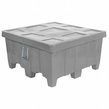 MYTON INDUSTRIES Bulk Container Gray, 8E384