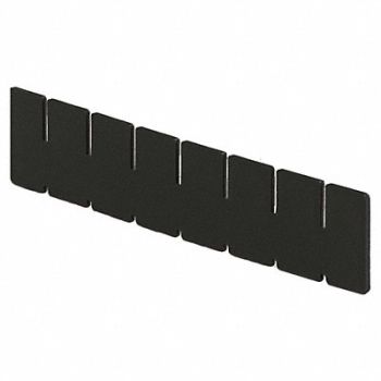 LEWISBINS Divider Black Polyethylene 2.9 in, 8ECT9