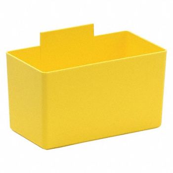 QUANTUM STORAGE SYSTEMS Bin Cups Yellow Plastic 3 in, 8EE33