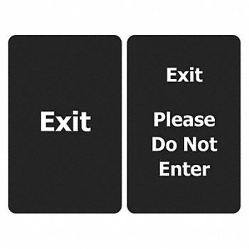 TENSABARRIER EXIT PLEASE DO NOT ENTER BLACK, 8EET2