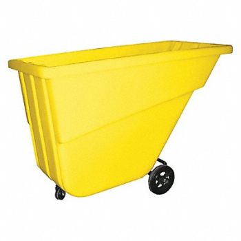 GRAINGER APPROVED Tilt Truck Light-Duty 5/8 cu yd. Yellow, 9DPA8