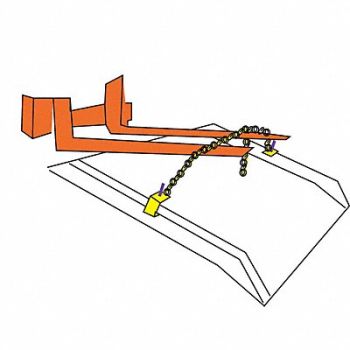 GRAINGER APPROVED Lifting Chain For Bluff Dock Boards, 8EG35