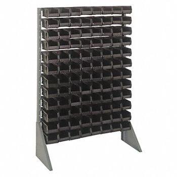 QUANTUM STORAGE SYSTEMS F1608 BinRailFlrRck 36inx54inx15in LdCp 50 lb, 8EGH6