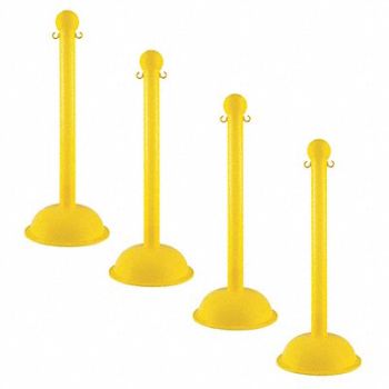 MR. CHAIN E1219 Heavy Duty Stanchion 41 in H PK4, 8EGU3