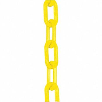 MR. CHAIN E1220 Plastic Chain 3/4 In x 50 ft Yellow, 8EGU4