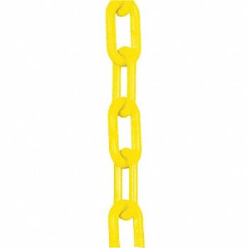 MR. CHAIN E1221 Plastic Chain 1-1/2 In x 100 ft Yellow, 8EGU6