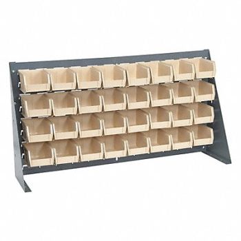 QUANTUM STORAGE SYSTEMS Louvrd Bnch Rk 1/4x20x36in LdCap 150lb, 8EHL7