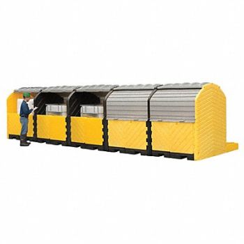 ULTRATECH Spill Pallet System 5 Ibc Outdoor, 8EKJ0