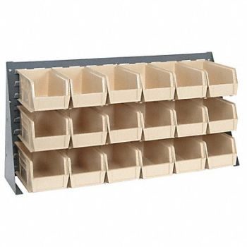 QUANTUM STORAGE SYSTEMS Louvrd Bnch Rk 1/4x20x36in LdCap 150lb, 8EMR6