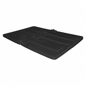 GRAINGER APPROVED Tilt Truck Lid Black Fits 59-2/5 cu ft., 8EPV7