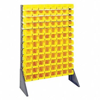QUANTUM STORAGE SYSTEMS F1609 BinRailFlrRck 15inx54inx36in LdCp 50 lb, 8ER56