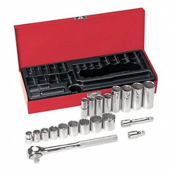 KLEIN TOOLS Skt Wrch St Chrm 12Pt 3/8 - 7/8 in, 8EVH9