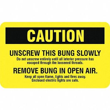 STRANCO INC DOT Container Label 3 Label W PK500, 9JGF6