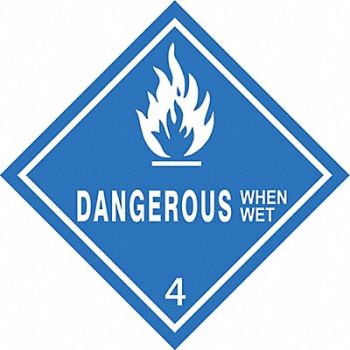 GRAINGER APPROVED DOT Container Label 4 Label W PK500, 9J396