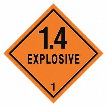 GRAINGER APPROVED DOT Container Label 4 Label W PK25, 9R618