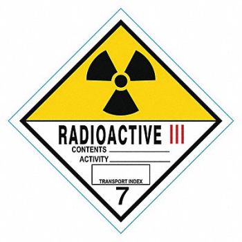 STRANCO INC DOT Container Label 4 Label W PK250, 8EZ68