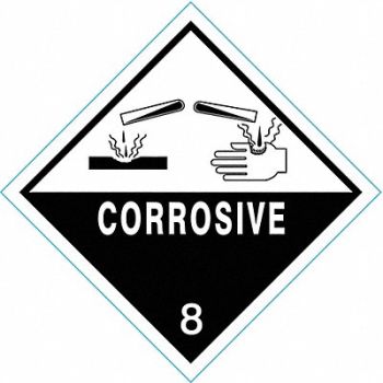 GRAINGER APPROVED DOT Container Label 4 Label W PK100, 8XA23