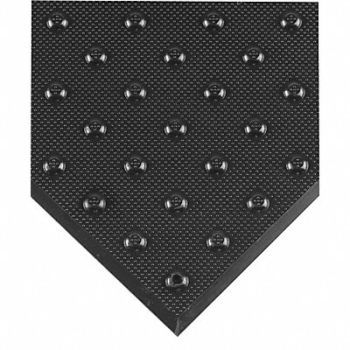 ULTRATECH E5324 Retrofit ADA Warning Pad Black 2 x 2 ft., 8F763