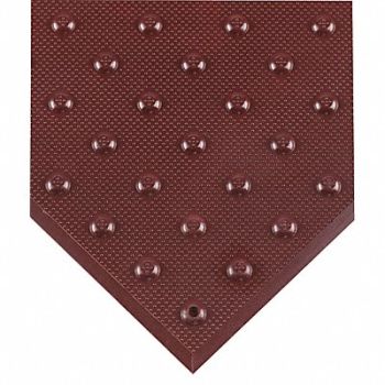 ULTRATECH E5324 Retrofit ADA Warning Pad Brick Red 2x2ft, 9CYG6